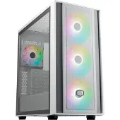 Cooler Master MasterBox 600 -miditornikotelo ikkunalla ja RGB-valaistuksella, valkoinen