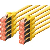 Digitus CAT 6 S-FTP PATCH CORD, CU, LSZH AWG 27/7, LENGTH 2 M, 10 PIECES,COLOR YELLOW (DK-1644-020-Y-10)