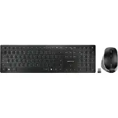 Cherry DW 9500 SLIM -langaton näppäimistö ja hiiri, SX, musta, harmaa