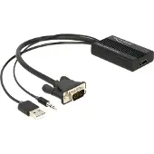 DeLOCK – VGA to HDMI Adapter with Audio (62597)