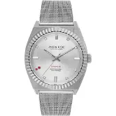 Jason Hyde Naisten kello - - Rubiinikahdeksas - Teräsranneke - Quartz Movement - Vedenpitävä 50m