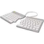 R-Go Tools Jakautuva ergonominen näppäimistö - - Bluetooth 5.0 - QWERTY US - Tauko-ohjelmisto - Valkoinen