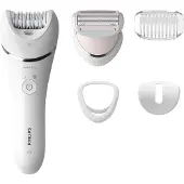 Philips Series 8000 BRE710/00 Wet & Dry -epilaattori, valkoinen