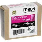 Epson Yksittäispakkaus, kirkas magenta T580A00, Magenta, Väriainepohjainen muste, 80 ml, 1 kpl, Kertapakkaus