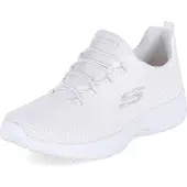 SKECHERS Matalavartiset tennarit 'Dynamight' hopea / valkoinen