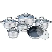 KINGHOFF Pots KINGHOFF SILVER MARBLE ELE 12 KH-1098