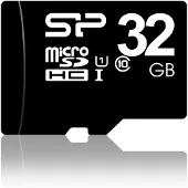 Silicon Power 32GB microSDHC -kortti (Class 10, SD-adapterilla)