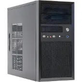 Chieftec Mini-torni kotelo - - CT-01B - 350 Watt - Micro ATX - USB/Audio - Musta
