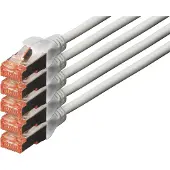Digitus CAT 6 S-FTP PATCH CORD, CU, LSZH AWG 27/7, LENGTH 20 M, 5 PIECES, COLOR GREY (DK-1644-200-5)