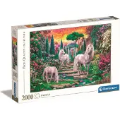 Clementoni Classical Garden Unicorns Collection - 2000 palaa - Palapeliviihdett aikuisille - Valmistettu Italiassa 32575
