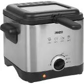 Princess Prinsessa 182612 Friteuse 1.5 l 1000 W tarttumaton pinnoite, ylikuumenemissuoja hopea, musta