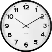 Karlsson Wall Clock New Classic Xl White - White - Ø80X5.5CM