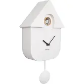 Karlsson Wall Clock Modern Cuckoo Abs Cobalt Blue - White - 41X8.5X21.5CM