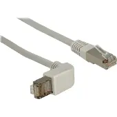 DeLOCK – Network cable RJ45 Cat.6 S/FTP upwards angled / straight 0.5 m (83524)