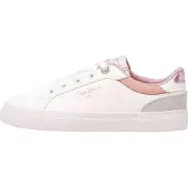 Pepe Jeans for woman/girl. PGS30617 Kenton Court G leather shoes white (38), Flat, Suede, Laces, Casual, children's fashion