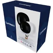 Luminarc Carine Neo Baltas &amp Juodas 18-osainen ruokailuastiasto