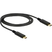 DeLOCK – USB 3.2 Gen 2 USB-C to USB-C cable, 5A, E-Marker, 1m, black (85531)