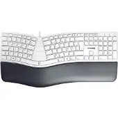 Cherry KC 4500 ERGO, Langallinen, USB, QWERTZ, Valkoinen (JK-4500DE-0)