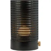 Dyberg Larsen Design-pöytävalaisin Mesh, himmennettävä, Musta, Olohuone/ruokailutila, Metalli, Design