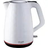 Adler AD 1277 W -vedenkeitin, 1,7 l, 2200 W, valkoinen