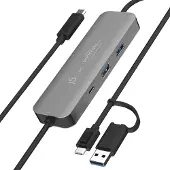 J5CREATE USB-keskitin jossa näytön jakaminen
