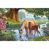 Schmidt Puzzlet eläimet - SPIELE - Hevoset purossa - 150 palaa - Lapsi 7 vuotta