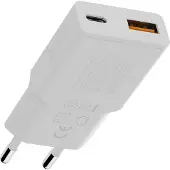 Xtorm 25w go2 slim home charger usb-c pd/usb-a white
