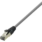 Logilink CQ8022S, 0,5 m, Cat8.1, RJ-45, Harmaa