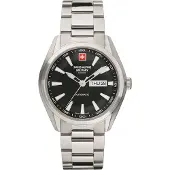 Swiss Alpine Military Miesten kello 7090.2137 Automatic Musta/Teräs