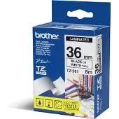 Brother tze261 36 black on white