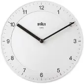 Braun BC 06 W Pyöreä analoginen seinäkello - Valkoinen