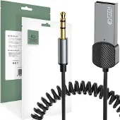 Tech-Protect Ultraboost Bluetooth AUX-adapterikaapeli 3.5mm 1m - Harmaa