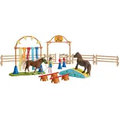 Schleich Maailman Maatilan Ponien Ketteryysharjoittelu