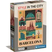 Clementoni Puzzle 1000 palaa Compact Barcelona