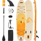 Vevor puhallettava sup-lauta, 3,53 m x 89 cm x 15 cm leveä, ultrakevyt SUP-lauta, kaikki tarvikkeet mukana, pumppu, mela, evä, reppu, nilkkahihna, hihna, liukumaton kansi nuorille, aikuisille