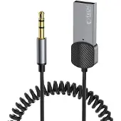 Tech-Protect Ultraboost Bluetooth AUX-adapterikaapeli 3.5mm 1m - Harmaa