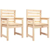 vidaXL Puutarhatuolit 2 kp 60x48x91 cm täysi mänty