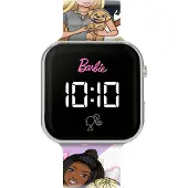 Disney - Accutime Barbie Printed Strap LED Kids - Katsella