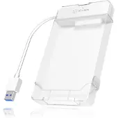 Icy Box – IB-AC703-U3, HDD-/SSD-kotelo, 2.5", Serial ATA III, 5 Gbit/s, Hot-swap, Valkoinen