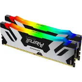 Kingston 48GB (2 x 24GB) FURY Renegade RGB, DDR5 7200MHz, CL38, 1.45V, musta/hopea