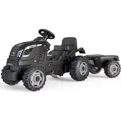 Smoby Farmer XL polkutraktori ja peräkärry, musta