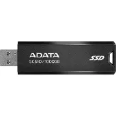 ADATA A-DATA SC610 1 Tt USB 3.2 Gen 2 (USB-A) -ulkoinen SSD, kannettava, musta