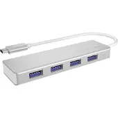 Icy Box – IB-HUB1425-C3, USB 3.2 Gen 1 (3.1 Gen 1) Type-C, USB 3.2 Gen 1 (3.1 Gen 1) Type-A, 5000 Mbit/s, Hopea, Alumiini, Muovi, Toiminta/Seikkailu, Te