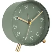 Karlsson Alarm Clock Lofty Metal Matt Green - Green - Ø11CM