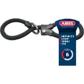 ABUS Infinity Loop -ketjulukko 110cm Musta
