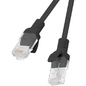 Lanberg PCU6-10CC-0300-BK, 3 m, Cat6, U/UTP (UTP), RJ-45, RJ-45, Musta