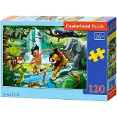 Castorland Jungle Book 120 pcs, Kuviopalapeli, 120 kpl, Sarjakuvat, Lapset, 6 vuosi/vuosia