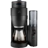 Melitta AromaFresh X, Suodatinkahvinkeitin, 1,25 L, Kahvipavut, Sisäänrakennettu jauhin, 1080 W, Musta