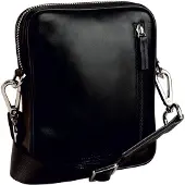 Leonhard heyden Montreal Crossbody-laukku Nahka 21 cm Musta