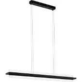 Eglo SPADAFORA PITKÄ PÖYTÄ 2X7,5W 2000LM PELTI. MUSTA/KIRKAS SATIINI